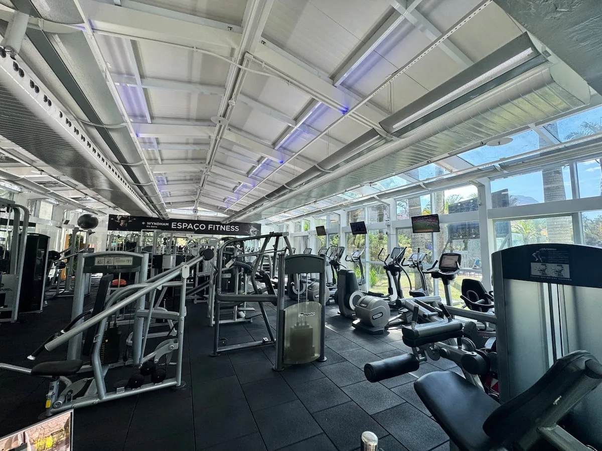 Espaço fitness do Wyndham